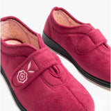 Padders CAMILLA Womens (2E Fit) Touch Fasten Slippers Cerise
