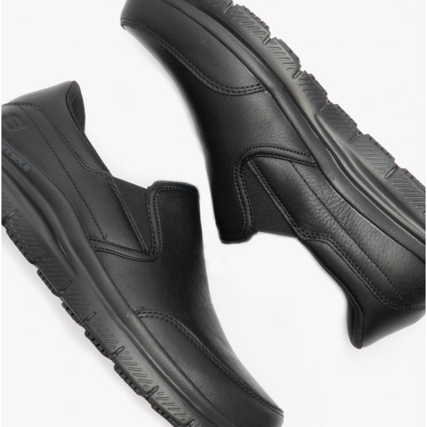 Skechers Work 77071EC FLEX ADVANTAGE- BRONWOOD SR Mens Occupational Shoes Black