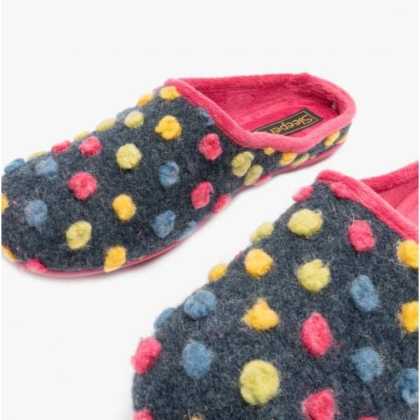 Sleepers AMY Womens Mule Slippers Fuchsia
