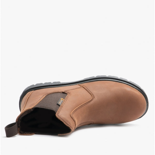 Grafters M9568B Unisex Leather Dealer Safety Boots Brown