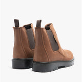 Grafters M9568B Unisex Leather Dealer Safety Boots Brown