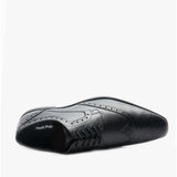 Hush Puppies ELLIOT BROGUE Boys Leather Lace Up Shoes Black