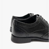 Hush Puppies ELLIOT BROGUE Boys Leather Lace Up Shoes Black