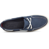 Sperry AUTHENTIC ORIGINAL Womens Leather Boat Shoes Navy