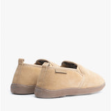 Hush Puppies ARNOLD Mens Suede Full Slippers Tan