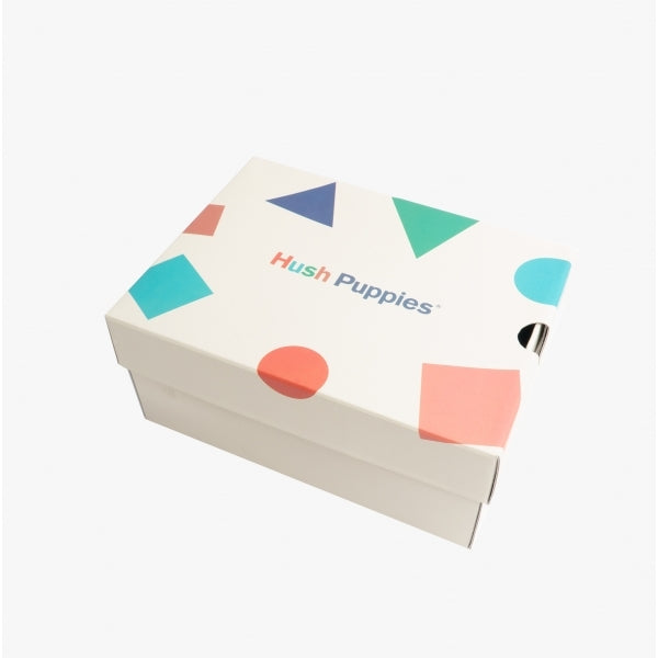 Hush Puppies HARVEY Boys Leather School Shoes Black