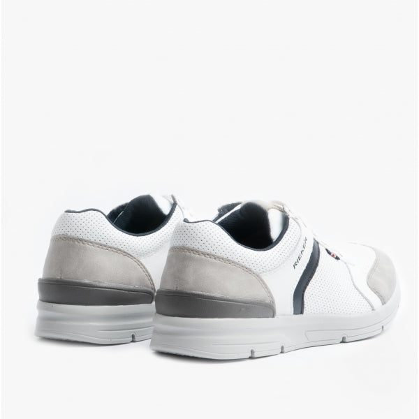 Rieker 16426-40 Mens Trainers White Combi