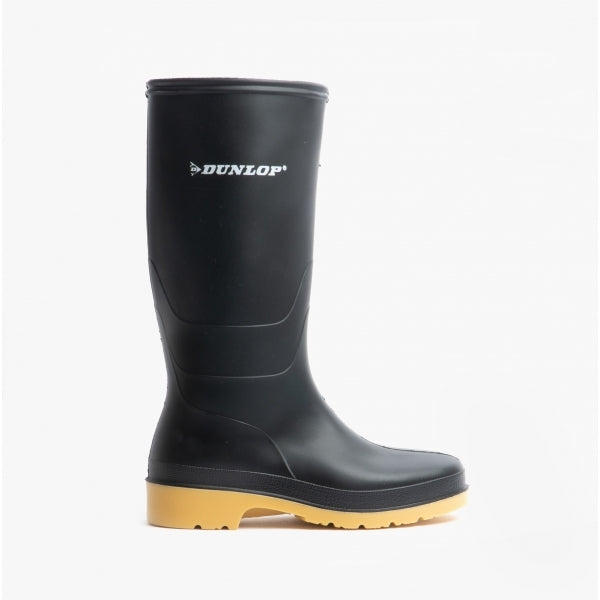 Dunlop DULL Junior Kids Wellington Boots Black