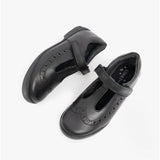 Start-Rite LEAP FROG Girls Leather T-Bar School Shoes Black