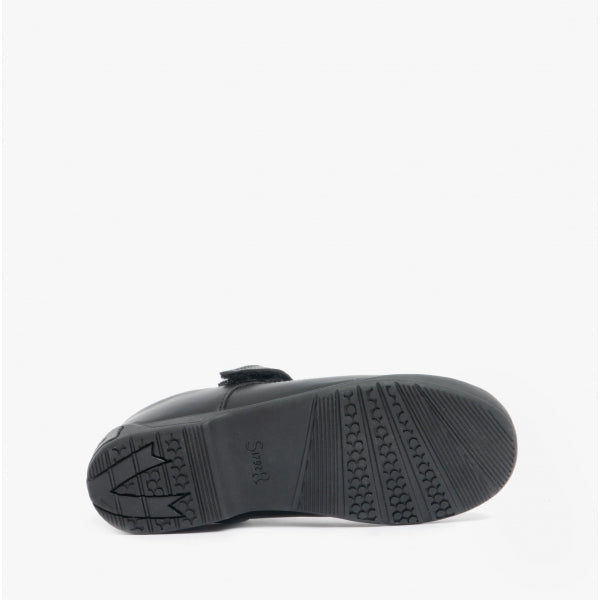 Start-Rite LEAP FROG Girls Leather T-Bar School Shoes Black