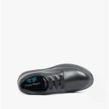 Start-Rite IMPACT Girls Leather Lace Up School Shoes Black