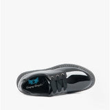 Start-Rite IMPACT Girls Leather Lace Up School Shoes Patent Black