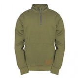 AG 1/4 ZIP Mens Cotton Pull Over Jumper Khaki