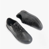 Hush Puppies SAM Boys Leather School Shoes Black