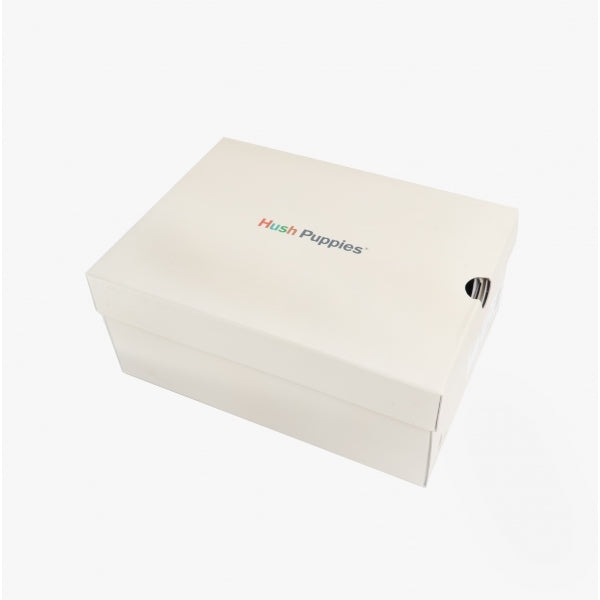 Hush Puppies SANTOS Boys Leather School Shoes Black