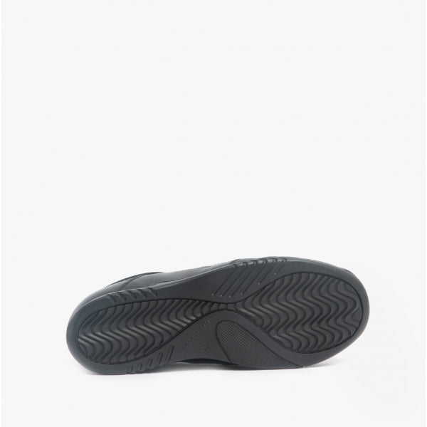 Hush Puppies DEXTER Boys Leather School Shoes Black