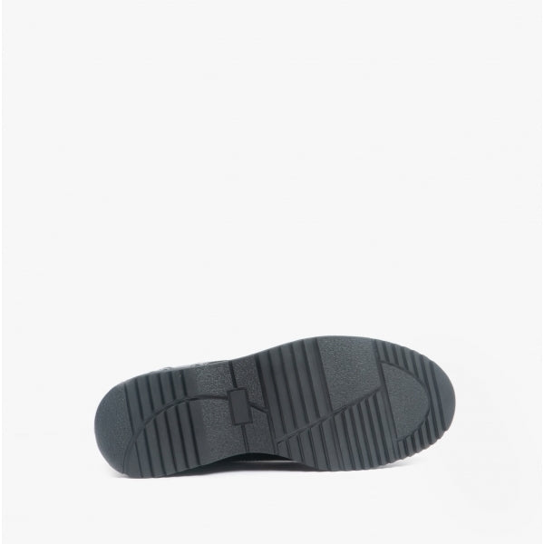 Start-Rite IMPULSIVE Girls Leather Lace Up School Shoes Hi Shine Black