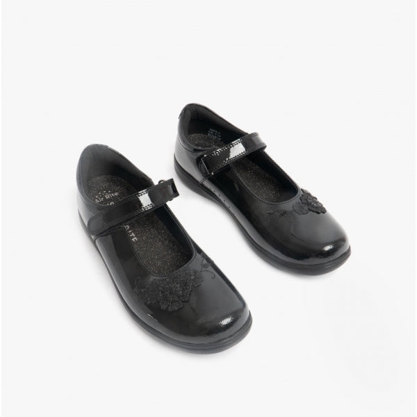 Start-Rite WISH Girls Leather Mary Jane School Shoes Patent Black