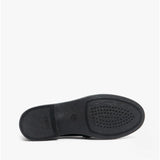 GEOX JR AGATA Girls Moccasin Tassel School Shoes Patent Black