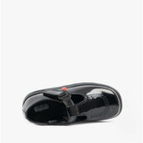 Kickers 115178 FRAGMA T-BAR Girls School Shoes Patent Black