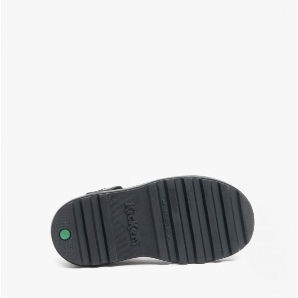 Kickers 116226 PLUNK MJ Girls School Shoes Black Patent