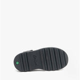 Kickers 116226 PLUNK MJ Girls School Shoes Black Patent