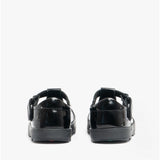 Kickers 116226 PLUNK MJ Girls School Shoes Black Patent