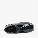 Kickers 115177 FRAGMA T-BAR Girls School Shoes Patent Black