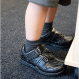 Skechers 91664L/BBK URBANTRACK II RAGE Boys Touch Fasten School Shoes Black