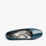 Boulevard MARIA Womens Low Block Heel Court Shoes Navy