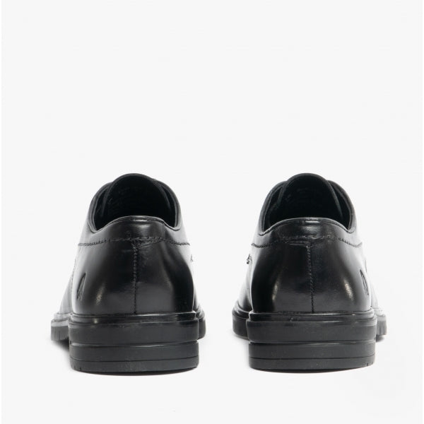 Hush Puppies STERLING Mens Leather Derby Shoes Black