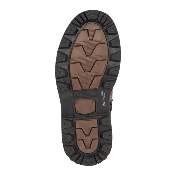 SONIA Girls Zip Up Ankle Boot Black Floral