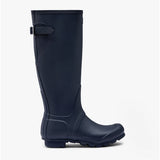 Hunter ORIGINAL TALL BACK ADJUSTABLE Womens Wellies Navy