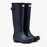 Hunter ORIGINAL TALL BACK ADJUSTABLE Womens Wellies Navy