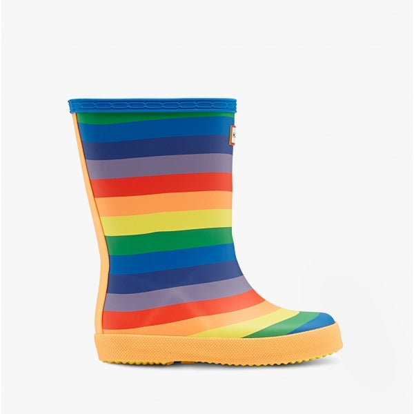 ORIGINAL FIRST CLASSIC RAINBOW Kids Rubber Wellington Boots Multi