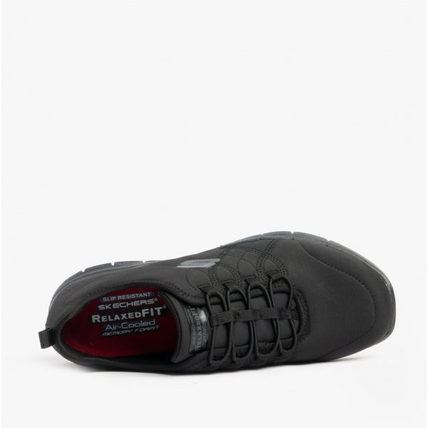 Skechers Work 77211EC GHENTER - SRELT SR Womens Occupational Trainers Black