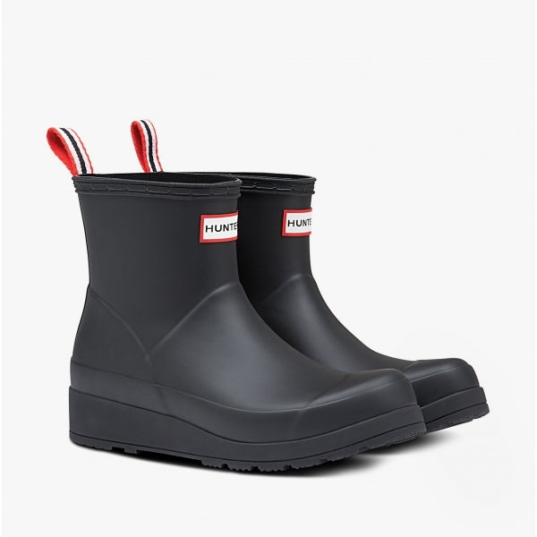 Hunter PLAY SHORT Womens Wellies Black