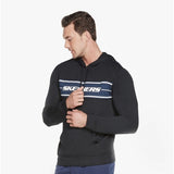 Skechers M3HD50/BLK SKECHTECH Mens Pullover Hoodie Bold Black