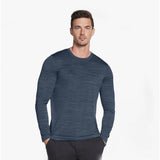 Skechers M3LT157/BLGY ON THE ROAD Mens Long Sleeve T-Shirt Smoke Blue