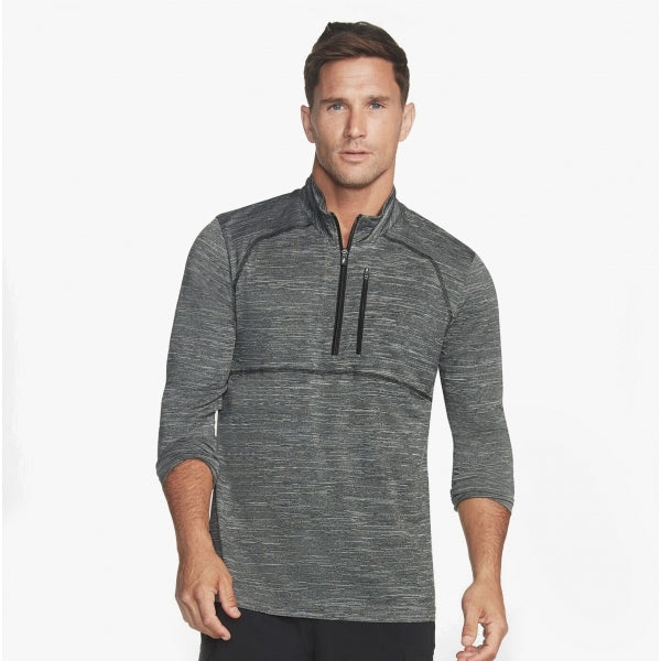 Skechers M2LT96/LTGY ON THE ROAD Mens 1/4 Zip Top Grey