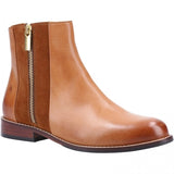 Hush Puppies FRANCES Womens Leather Ankle Boots Tan