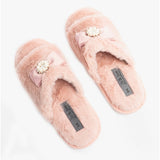 Jo & Joe EMPRESS Womens Open Toe Mule Slippers Blush