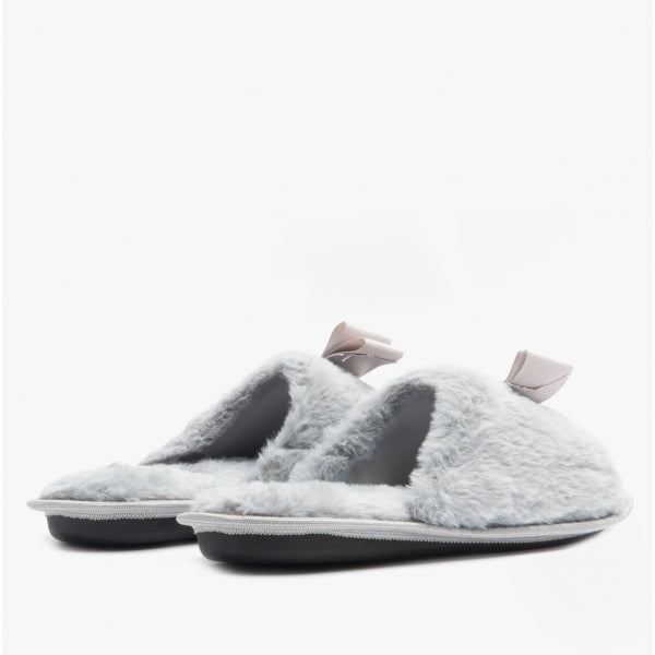 Jo & Joe EMPRESS Womens Open Toe Mule Slippers Grey