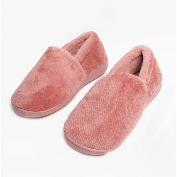 Black Country Shoes RITA Womens Full Slippers Dusty Pink