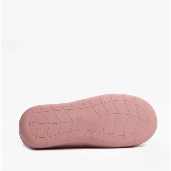 Black Country Shoes RITA Womens Full Slippers Dusty Pink