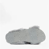 TOMS SUSIE Womens Faux Fur Mule Slippers Grey