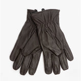 Jack & Jones MONTANA Mens Leather Gloves Dark Earth
