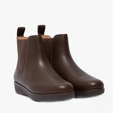 FitFlop SUMI Womens Leather Chelsea Boots Chocolate Brown