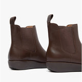 FitFlop SUMI Womens Leather Chelsea Boots Chocolate Brown