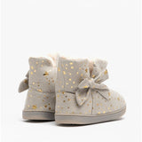 Jo & Joe TINKERBELL Girls Boot Slippers Light Grey